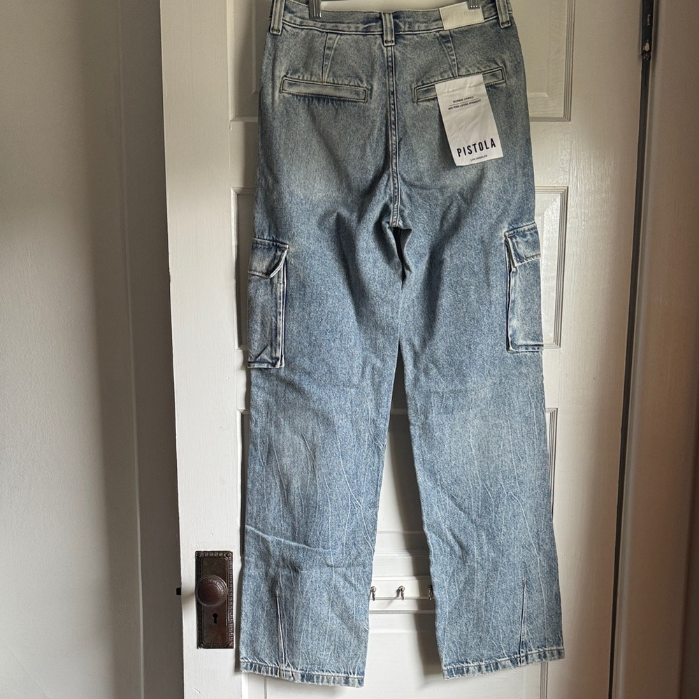 Pistola Blue Straight Leg Jeans - Picture 5 of 5